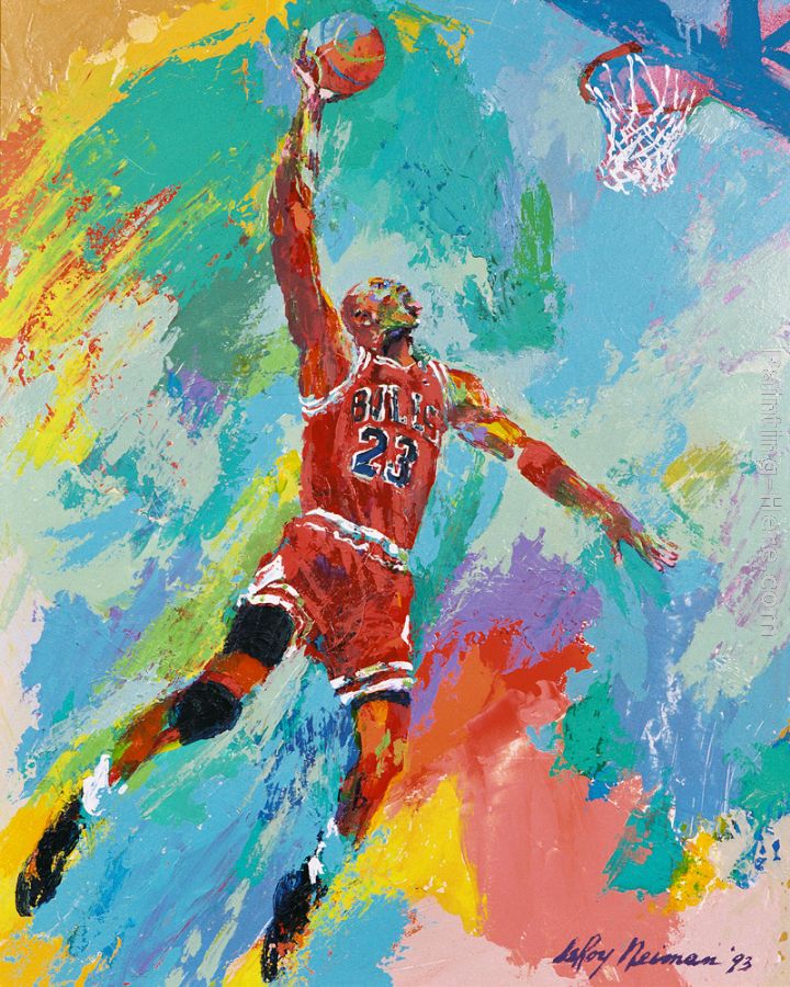Michael Jordan Art painting - Leroy Neiman Michael Jordan Art art painting